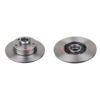 2 brake discs rear axle full Ø 226 mm 10 mm FTE...