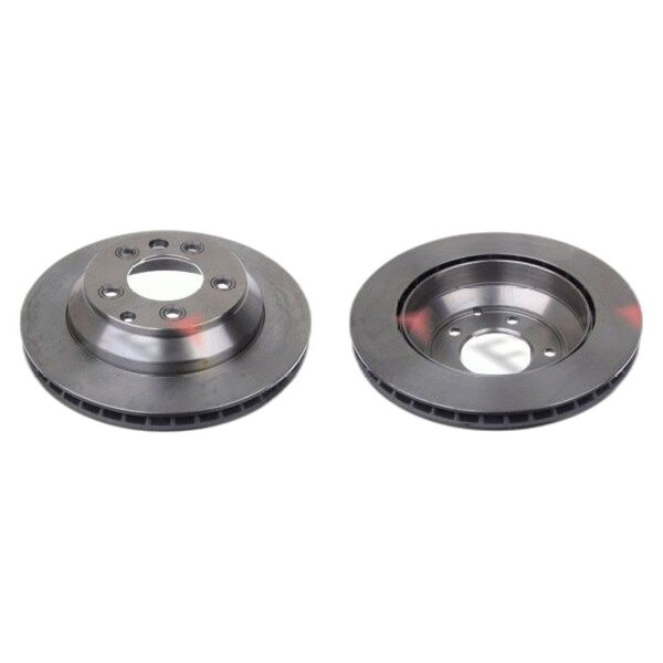 2 brake discs rear axle ventilated Ø 330 mm 28 mm FTE for e.g. PORSCHE CAYENNE
