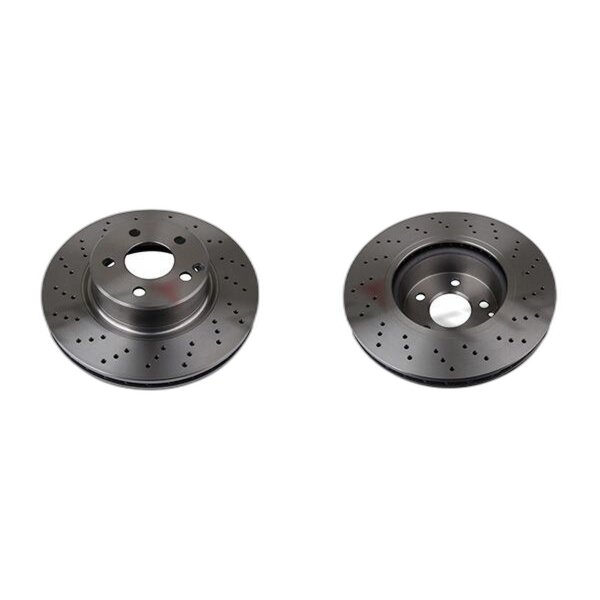 2 brake discs front axle ventilated Ø 312 mm 28 mm FTE for MB S-CLASS