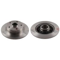 2 brake discs rear axle full Ø 259 mm 10 mm FTE...