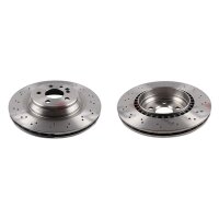 2 brake discs rear axle ventilated Ø 330 mm 26 mm...
