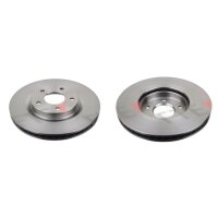 2 brake discs front axle ventilated Ø 296 mm 26 mm...