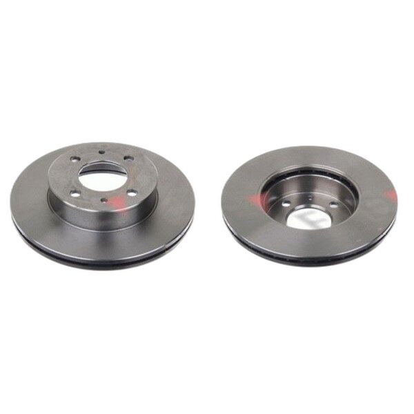 2 brake discs front axle ventilated Ø 241 mm 19 mm FTE for e.g. HYUNDAI ACCENT