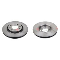 2 brake discs front axle ventilated Ø 266 mm 22 mm...