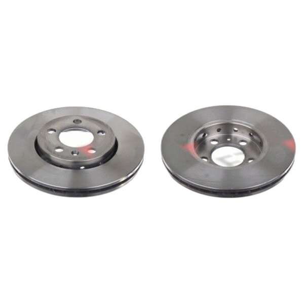 2 brake discs front axle ventilated Ø 256 mm 22 mm FTE for e.g. VW POLO