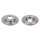 2 brake discs front axle full Ø 247 mm 10 mm FTE for e.g. PEUGEOT 205