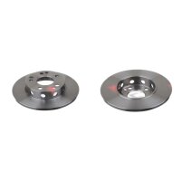 2 brake discs front axle full Ø 262 mm 11 mm FTE...