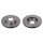 2 brake discs front axle ventilated Ø 258 mm 23 mm FTE for e.g. FORD FIESTA