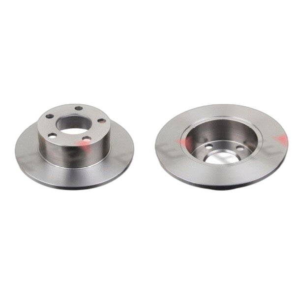 2 brake discs rear axle full Ø 244 mm 10 mm FTE for e.g. AUDI A6