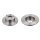 2 brake discs rear axle full Ø 244 mm 10 mm FTE for e.g. AUDI A6