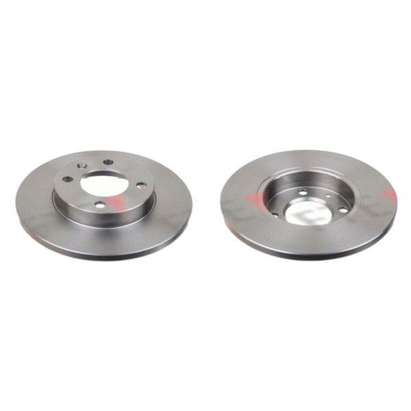 2 brake discs front axle full Ø 239 mm 12 mm FTE for e.g. VW GOLF