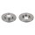 2 brake discs front axle full Ø 239 mm 12 mm FTE for e.g. VW GOLF
