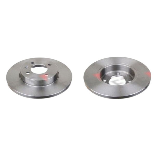 2 brake discs front axle full Ø 256 mm 13 mm FTE for e.g. VW GOLF