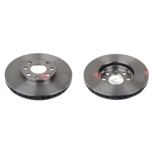 2 brake discs front axle ventilated Ø 256 mm 24 mm FTE for e.g. OPEL ASTRA