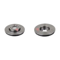 2 brake discs front axle ventilated Ø 260 mm 22 mm...
