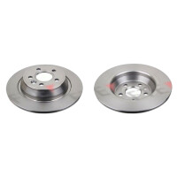 2 brake discs rear axle full Ø 302 mm 11 mm FTE...