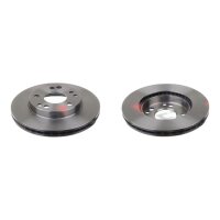 2 brake discs front axle ventilated Ø 262 mm 22 mm...