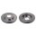 2 brake discs front axle ventilated Ø 260 mm 22 mm FTE for MB A-CLASS
