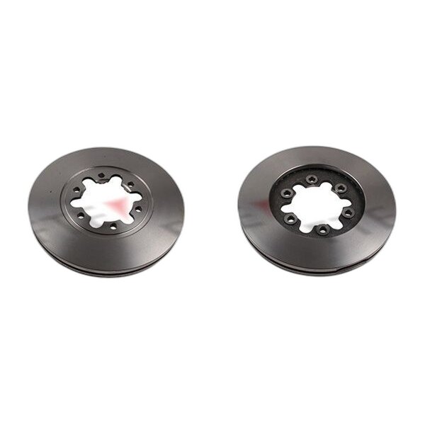 2 brake discs front axle ventilated Ø 256 mm 24 mm FTE for e.g. FORD RANGER