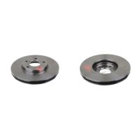 2 brake discs front axle ventilated Ø 278 mm 24 mm...