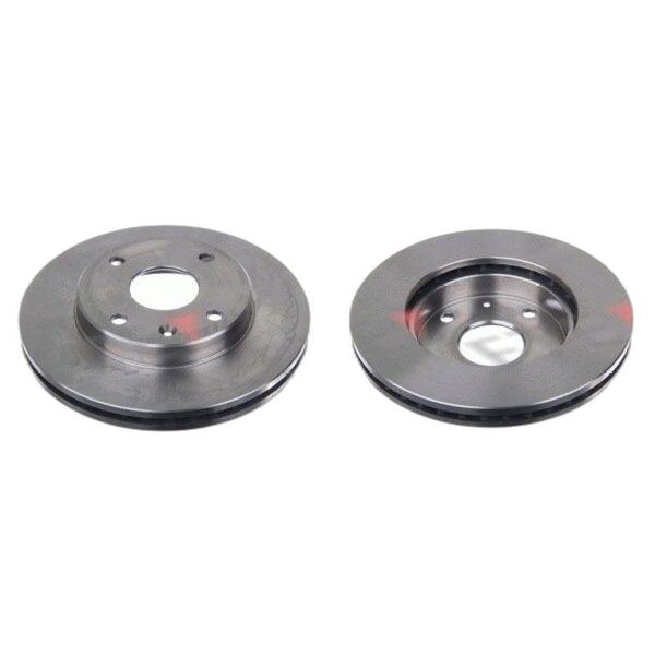 2 brake discs front axle ventilated Ø 256 mm 24 mm FTE for e.g. DAEWOO REZZO