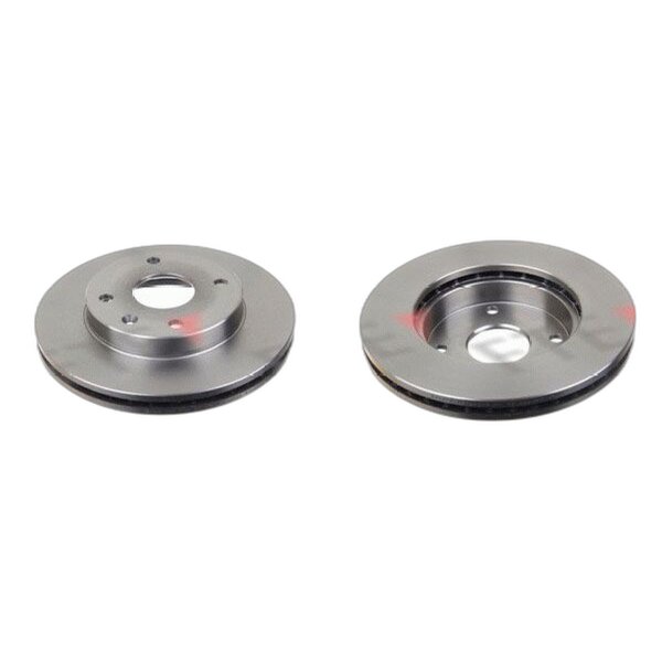2 brake discs front axle ventilated Ø 256 mm 24 mm FTE for e.g. DAEWOO REZZO