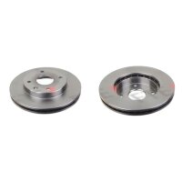 2 brake discs front axle ventilated Ø 256 mm 24 mm...