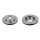 2 brake discs front axle ventilated Ø 256 mm 24 mm FTE for e.g. DAEWOO REZZO