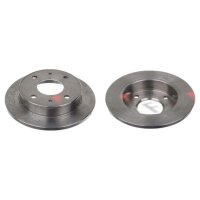 2 brake discs front axle full Ø 230 mm 11 mm FTE...