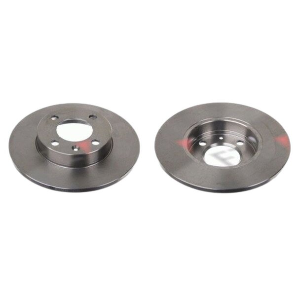 2 brake discs full Ø 239 mm 10 mm FTE suitable for e.g. VW GOLF