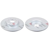2 brake discs rear axle full Ø 276 mm 10 mm FTE...