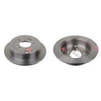 2 brake discs rear axle full Ø 284 mm 10 mm FTE...