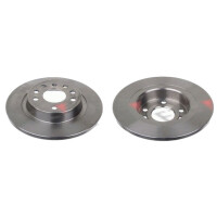 2 brake discs rear axle full Ø 278 mm 12 mm FTE...