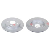 2 brake discs rear axle full Ø 253 mm 10.3 mm FTE...