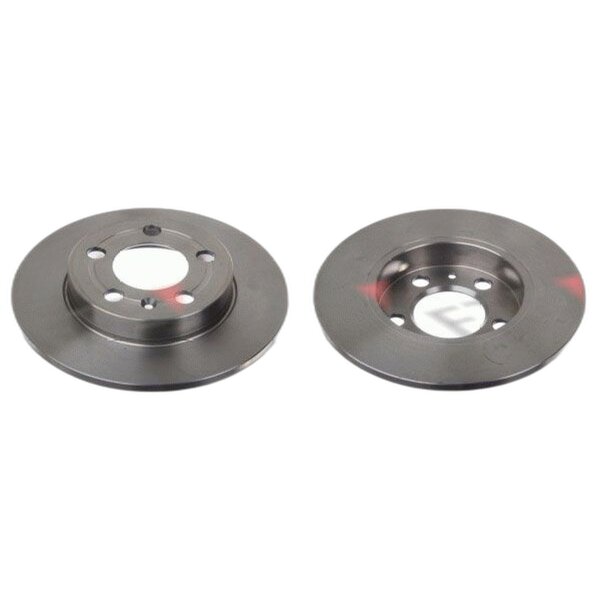 2 brake discs rear axle full Ø 239 mm 9 mm FTE for e.g. VW BORA