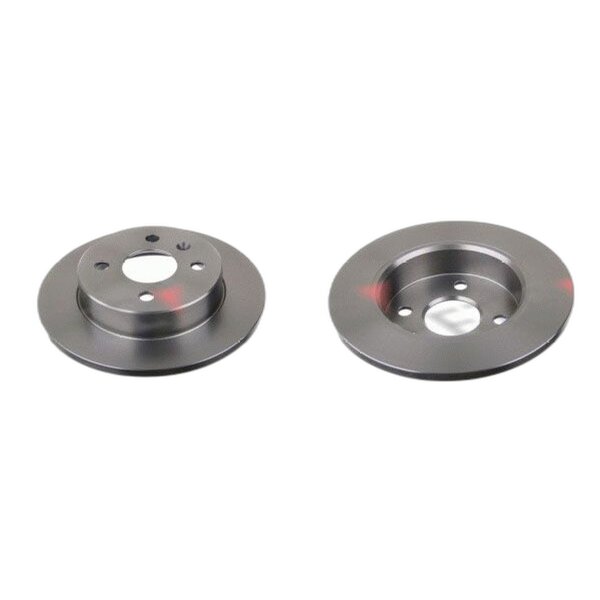 2 brake discs rear axle full Ø 240 mm 10 mm FTE for e.g. OPEL ASTRA