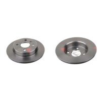 2 brake discs rear axle full Ø 240 mm 10 mm FTE...