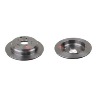 2 brake discs rear axle full Ø 302 mm 10 mm FTE...