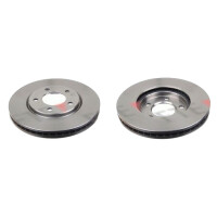 2 brake discs front axle ventilated Ø 281 mm 28 mm...