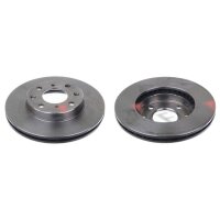 2 brake discs front axle ventilated Ø 240 mm 21 mm...