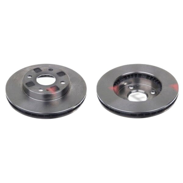 2 brake discs front axle ventilated Ø 235 mm 22 mm FTE for e.g. MAZDA 323