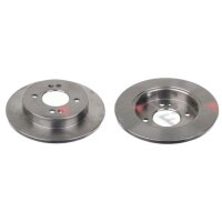 2 brake discs rear axle full Ø 234 mm 10 mm FTE...