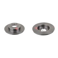 2 brake discs rear axle full Ø 278 mm 10 mm FTE...