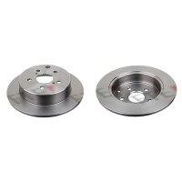 2 brake discs rear axle full Ø 290 mm 10 mm FTE...