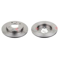 2 Bremsscheiben Hinterachse voll Ø 250 mm 10 mm...