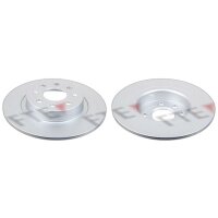 2 brake discs rear axle full Ø 264 mm 10 mm FTE...