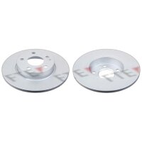 2 brake discs front axle full Ø 276 mm 12.2 mm FTE...