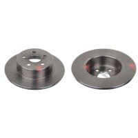 2 brake discs rear axle full Ø 271 mm 10 mm FTE...