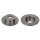 2 brake discs rear axle full Ø 271 mm 10 mm FTE for e.g. TOYOTA AVENSIS