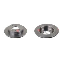 2 brake discs rear axle full Ø 235 mm 10 mm FTE...